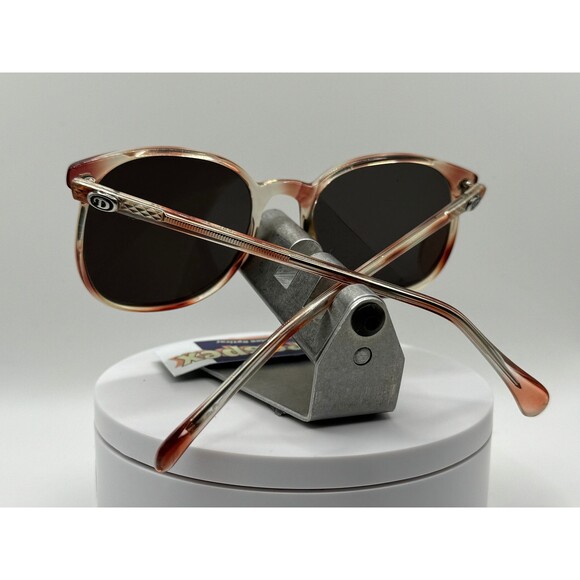 Vintage Oversize Sunglasses Preppy Style | Grey Lens | Brown Spot Retro Glasses main image 9